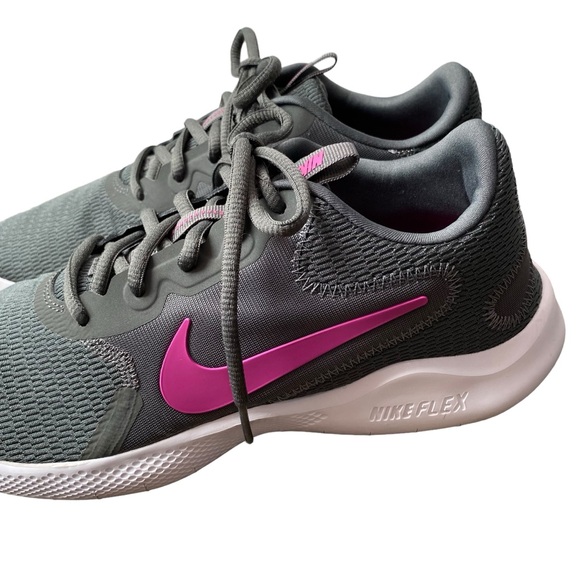 Nike Flex Experience Run 9 Running Shoe In Iron Grey & Pink - Picture 3 of 14